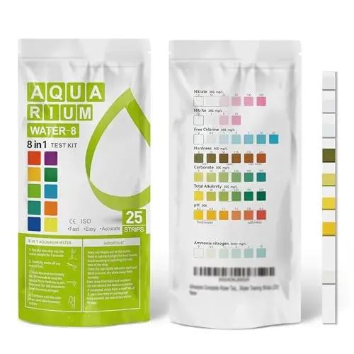 AAwipes K02-25 : 25 bandelettes de test 8 en 1 pour aquarium