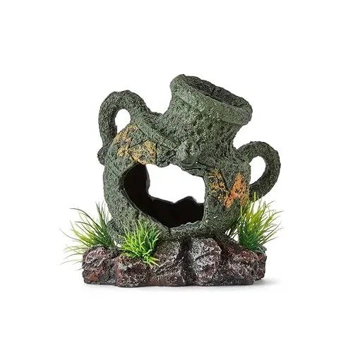 Amphore décorative M PELOSA en résine pour aquarium