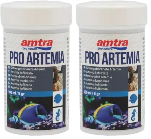 Amtra Pro Artemia lyophilisée en cubes, lot de 2 x 100 ml