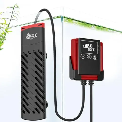 AQQA AQ073 : chauffage d'aquarium 200 W avec thermostat LED