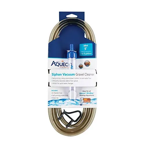 Mini siphon aspirateur de gravier Aqueon pour petit aquarium