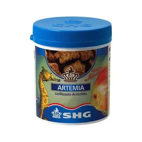 Artémie lyophilisée SHG 10 g pour poissons d'aquarium