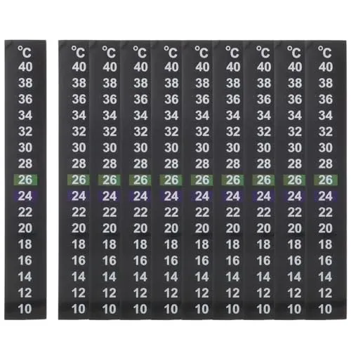 Autocollants thermomètre d'aquarium COSMEVIVI, lot de 10