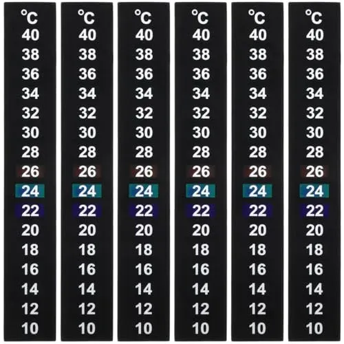 Lot de 10 bandes thermométriques adhésives POPETPOP