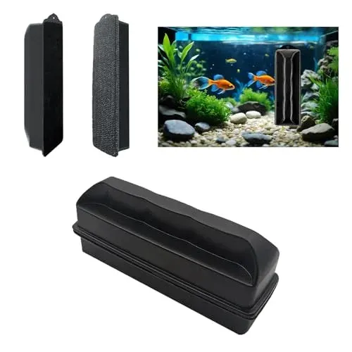 Brosse magnétique TILONKJ pour vitres d'aquarium en verre