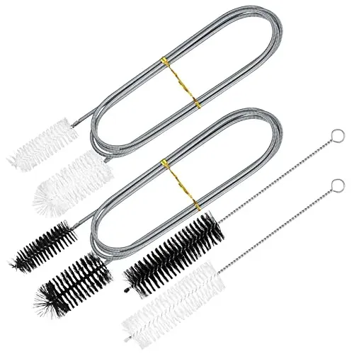 Lot de 4 brosses de nettoyage pour tuyaux d'aquarium