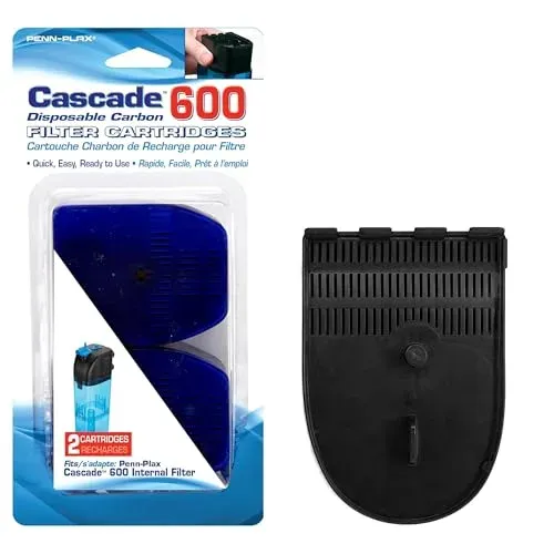 Cartouches Penn-Plax pour filtre interne Cascade 600, lot de 2