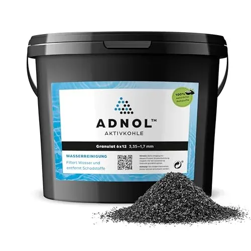Charbon actif en granulés ADNOL, sac de 10 l pour filtre