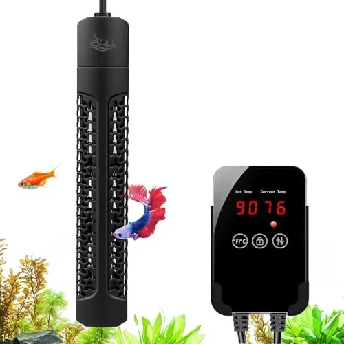 Chauffage d'aquarium AQQA AQ142 300 W avec thermostat LED