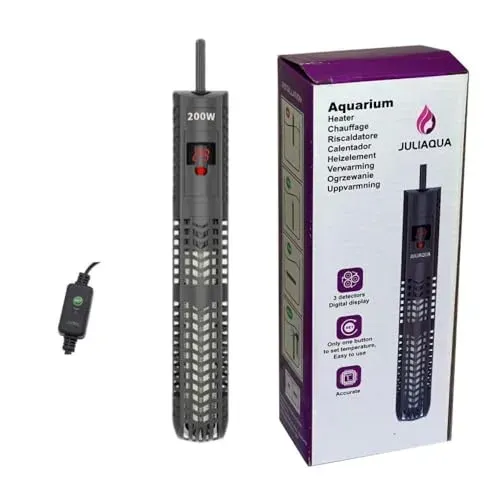 Chauffage aquarium JULIAQUA Y5 200 W réglable pour bac de 50 à 150 l