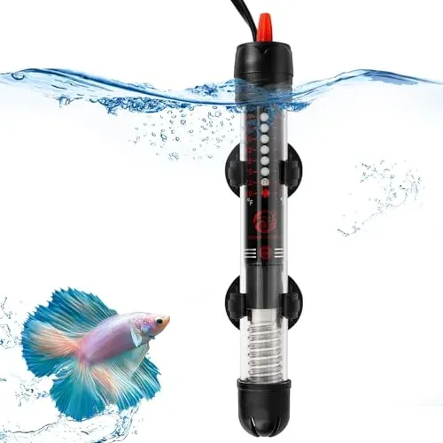Chauffage d'aquarium MplehDa 25 W avec thermostat réglable