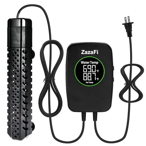 Chauffage d'aquarium submersible ZazaFi avec contrôleur externe