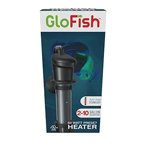 Chauffage submersible GloFish 50 W pour bac jusqu'à 37 l