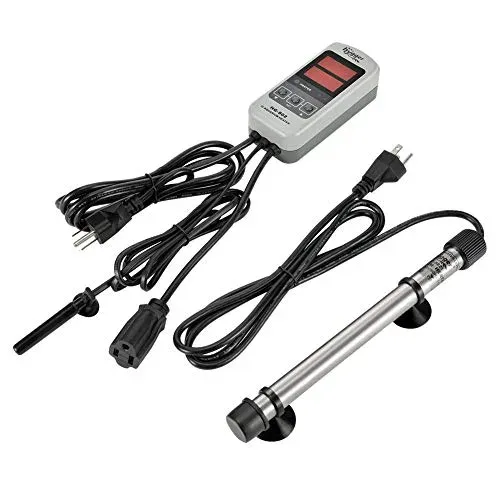 Chauffage titane Hygger 200 W pour bac de 78 à 120 l