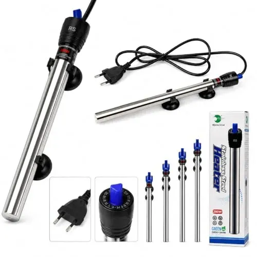 Chauffage Tonia inox 75 W pour aquarium de 60 à 80 l