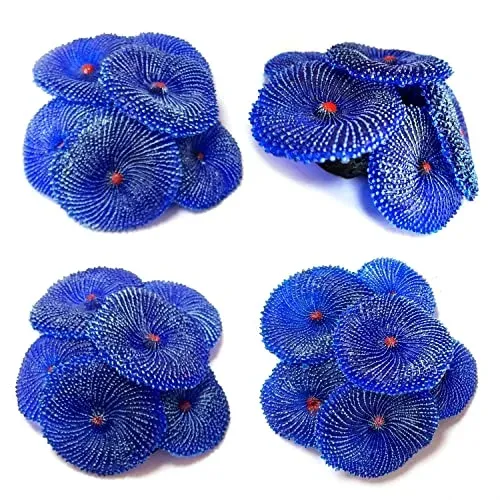Corail artificiel décoratif OrgMemory bleu pour aquarium