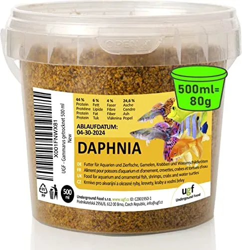 Daphnies séchées UGF 80 g pour poissons d'aquarium