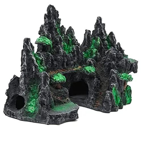 Décor rocher montagne en résine Svauoumu, 27,5 x 15 x 18 cm