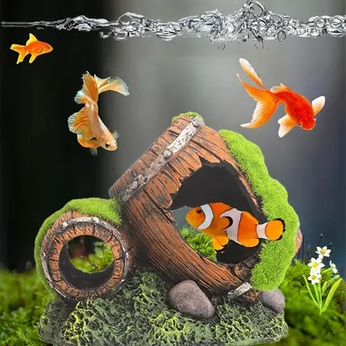 Décoration résine pont pour aquarium et bac à crevettes