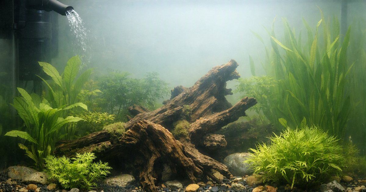 Eau trouble dans l’aquarium : causes et solutions selon la couleur