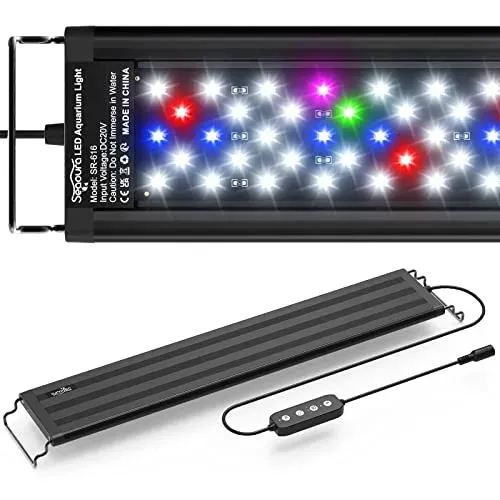 Éclairage LED SEAOURA spectre complet pour aquarium d'eau douce