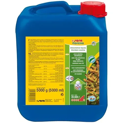 Engrais liquide Sera Florena 5 l pour plantes d'aquarium