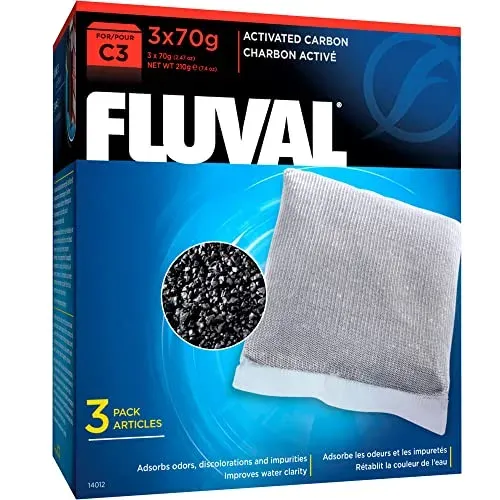 Éponge Fluval 14012 avec charbon actif pour filtre C3