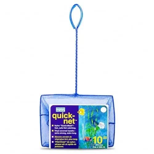 Épuisette Penn-Plax Quick-Net pour aquarium d'eau douce et marine