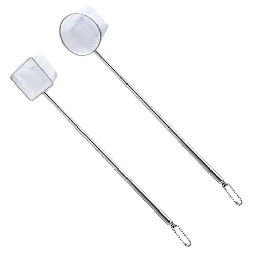 Lot de 2 épuisettes aquarium à manche télescopique