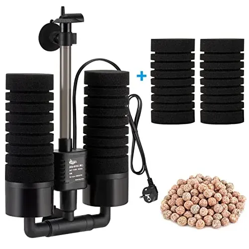Filtre à éponge AQQA 5 W pour aquarium d'eau douce ou salée