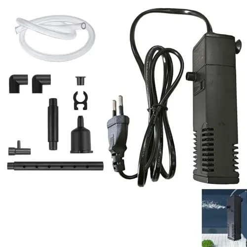 Filtre intérieur 3 en 1 Larebidtex pour aquarium de 20 à 40 l