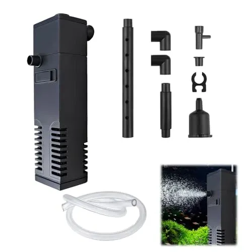 Filtre intérieur 3 en 1 Vxiwscy pour aquarium de 20 à 40 l