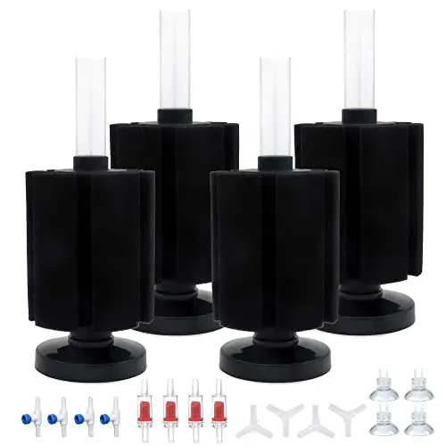 Lot de 4 filtres éponge Alegi pour bac de 70 à 127 l