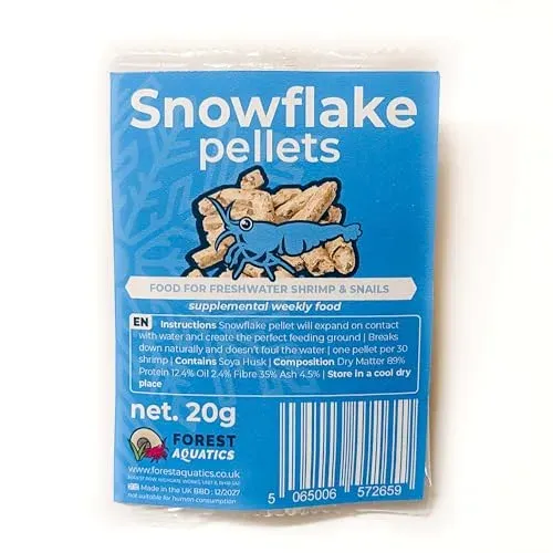 Nourriture Flocon de neige Forest Aquatics pour crevettes (20 g)