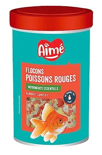 Flocons Aimé pour poisson rouge, aliment complet 200 g