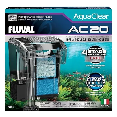 Fluval AquaClear AC20 filtre à dos 379 l/h