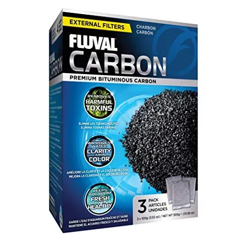 Fluval charbon de filtration 3 x 100 g