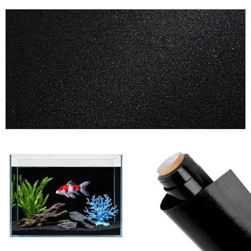 Fond d'aquarium noir statique Shengyulong, 30 x 200 cm