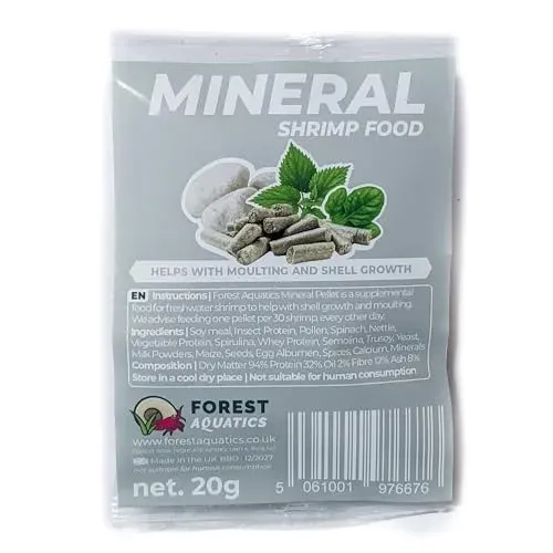 Forest Aquatics granulés minéraux pour crevettes (20 g)
