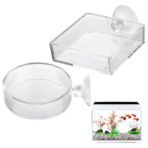 Gamelles DOPENSPI en acrylique, lot de 2 avec ventouse