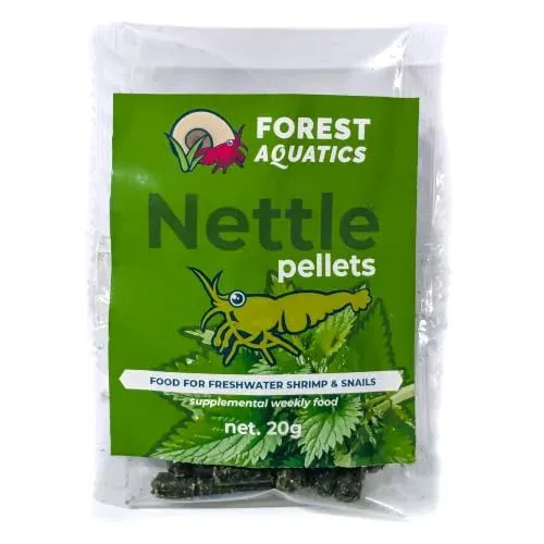 Granulés d'ortie Forest Aquatics pour crevettes et escargots
