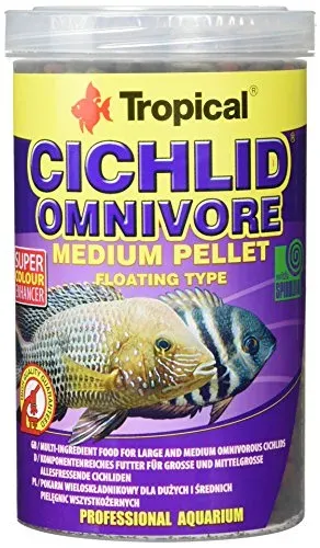 Granulés Tropical Cichlid Omnivore pour cichlidés d'eau douce