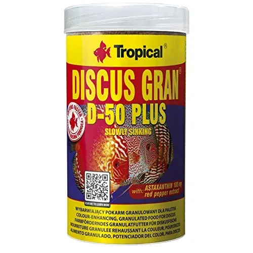 Granulés Tropical Discus Gran D-50 Plus 250 ml