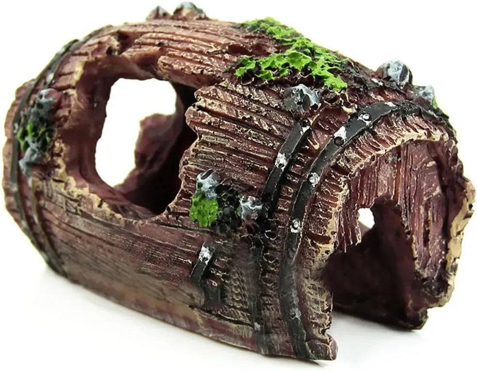 Grapelet tonneau décoratif en résine marron