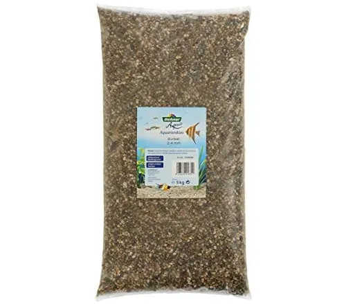 Gravier d'aquarium Dehner gris/marron 2-4 mm, 5 kg