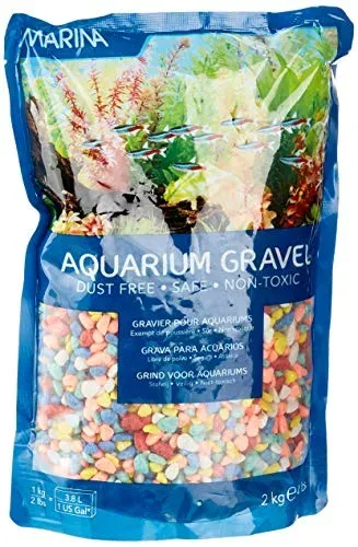 Gravier décoratif Marina 2 kg pour aquarium d'eau de mer