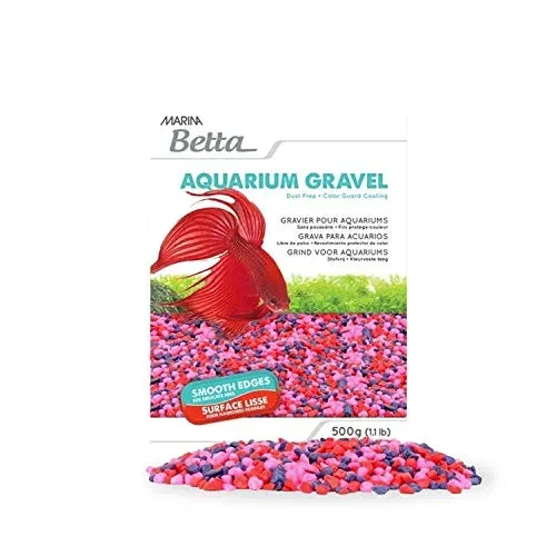 Gravier décoratif Marina Jellybean 0,5 kg pour aquarium Betta