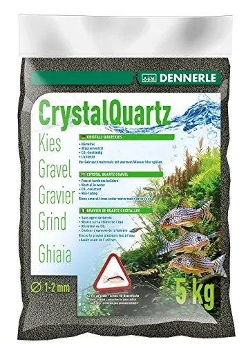 Gravier de quartz Dennerle Noir Diamant 5 kg pour aquarium