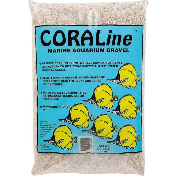 Gravier récifal CaribSea Coraline 9 kg pour bac marin