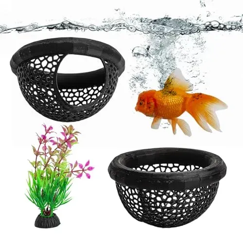 Lot de 2 grottes 3D VQBKHO pour crevettes et nano-aquarium